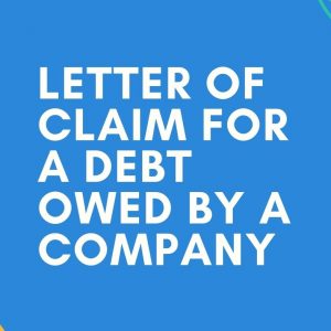 Letter Of Claim For A Commercial Debt