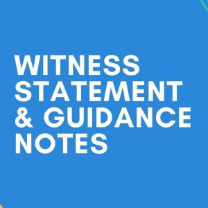 Witness Statement And Guidance Notes